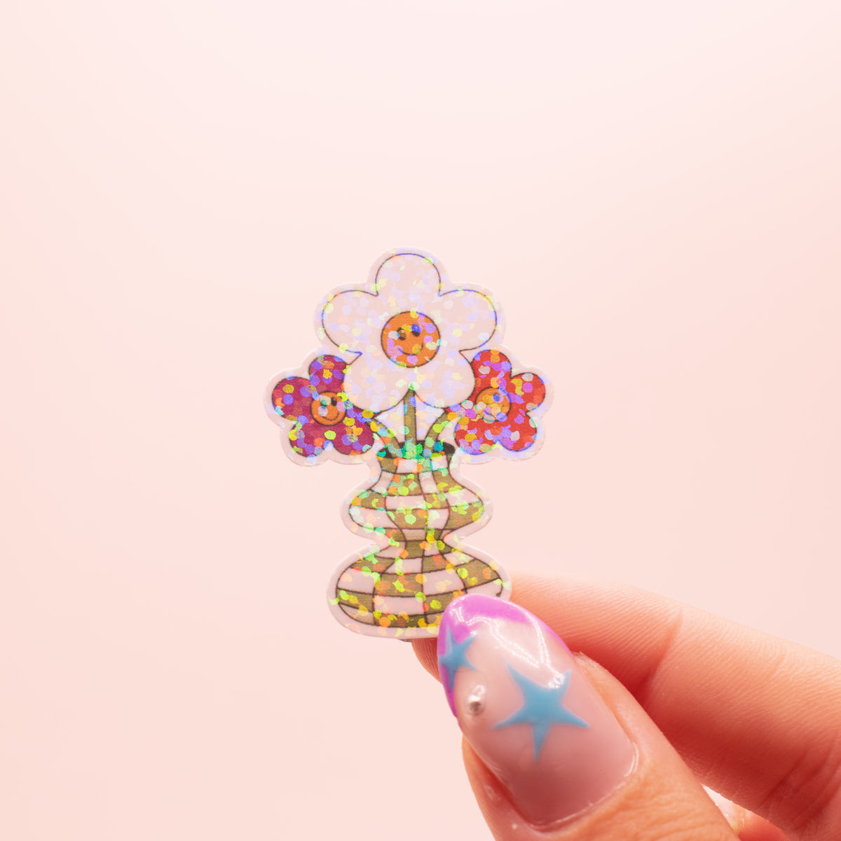 Stickers Vase fleurs
