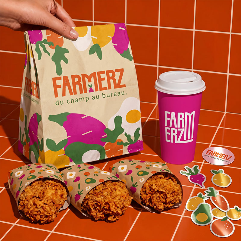 Emballages nourriture à emporter Farmerz