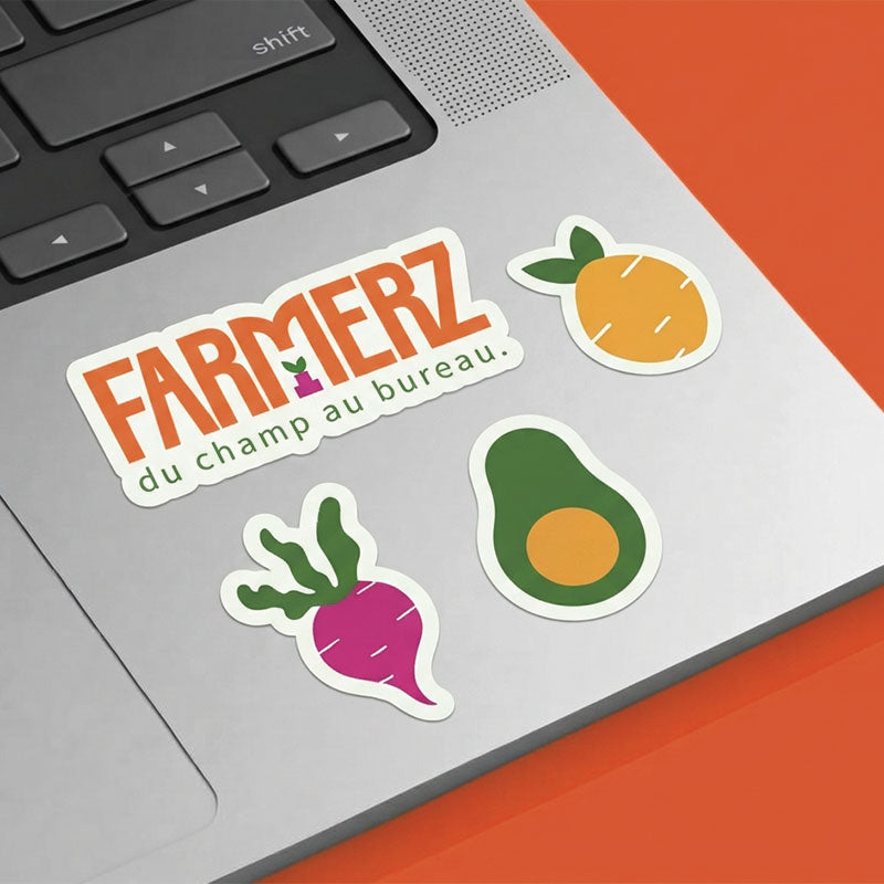 Stickers Farmerz sur ordinateurs