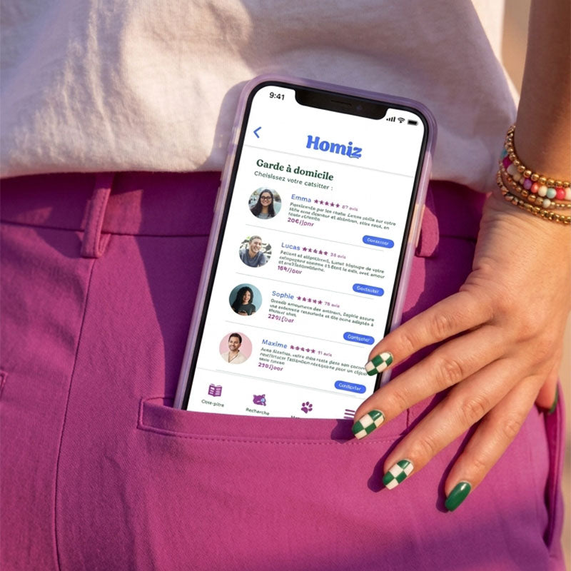 Pages catsitters sur mobile