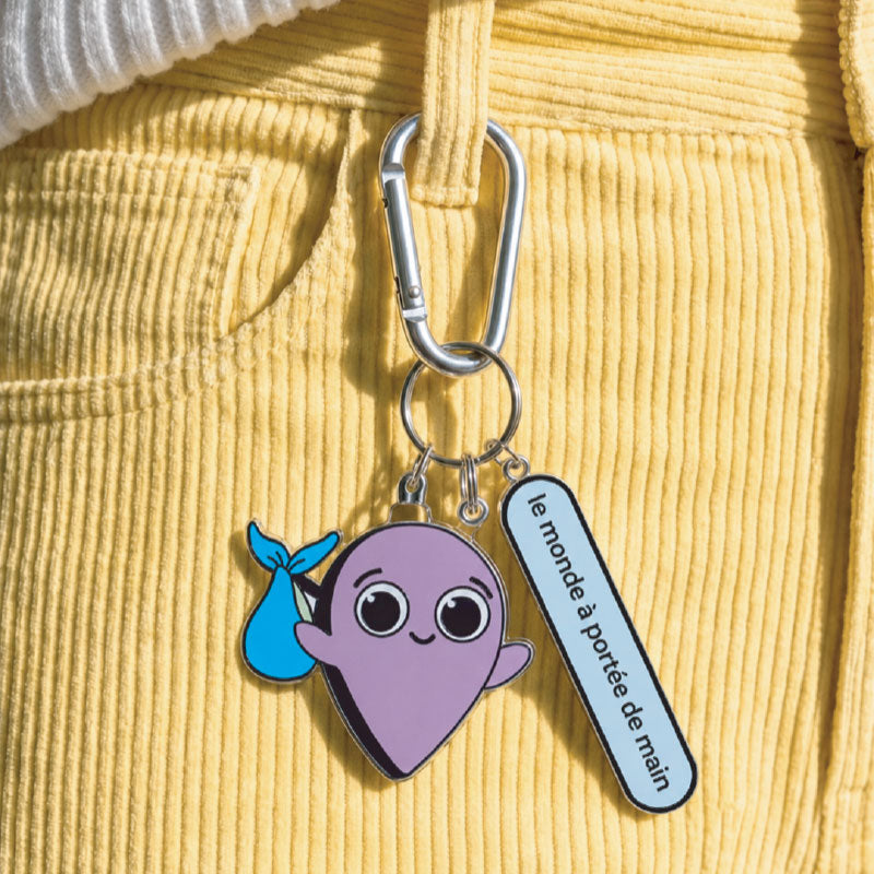 Porte clé Homy, 2 médaillons