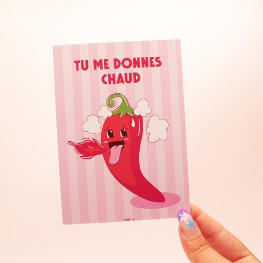 Carte de voeux Tu me donnes chaud