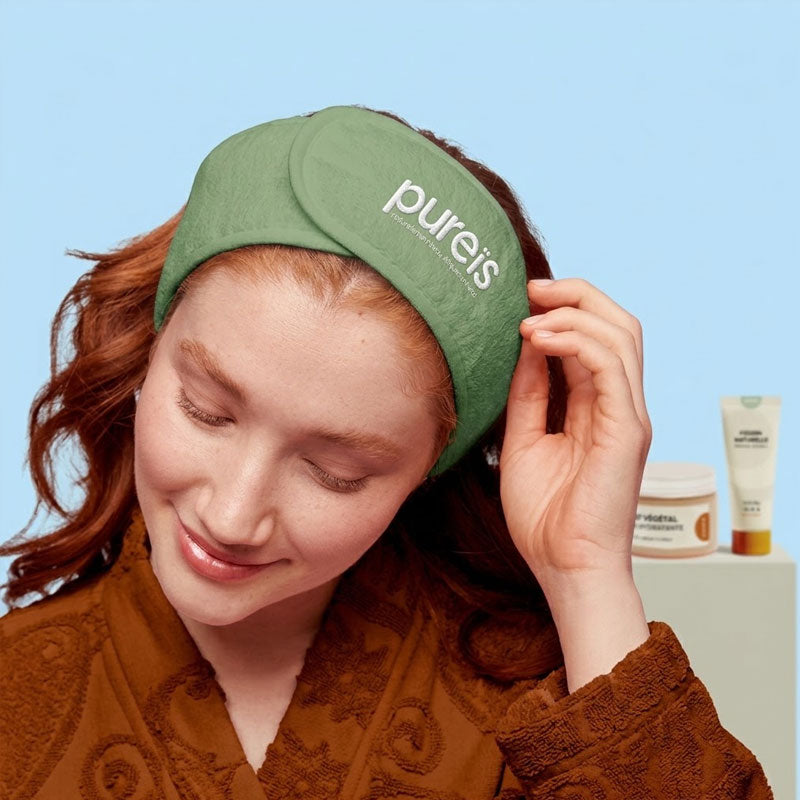 Bandeau skincare vert Pureïs