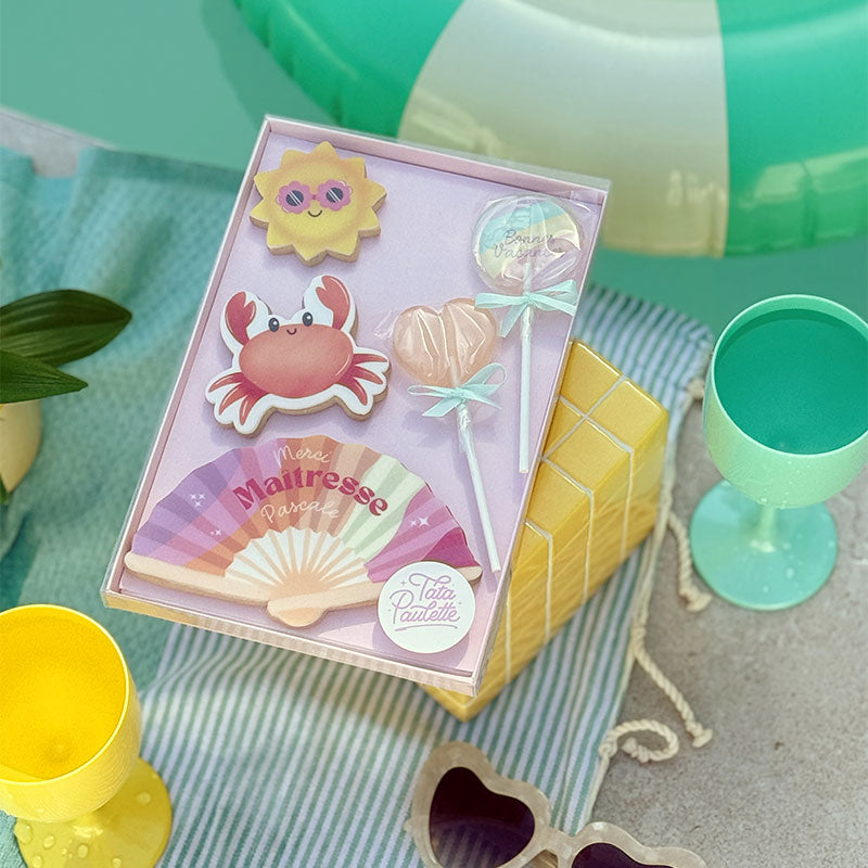 Coffret Eventail personnalisé, Tata Paulette