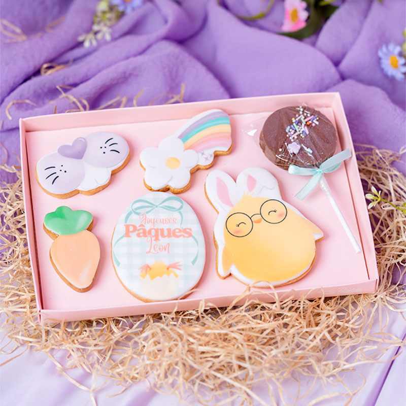 Le big coffret sablés et sucette en chocolat de la collection — Pâques, Tata Paulette